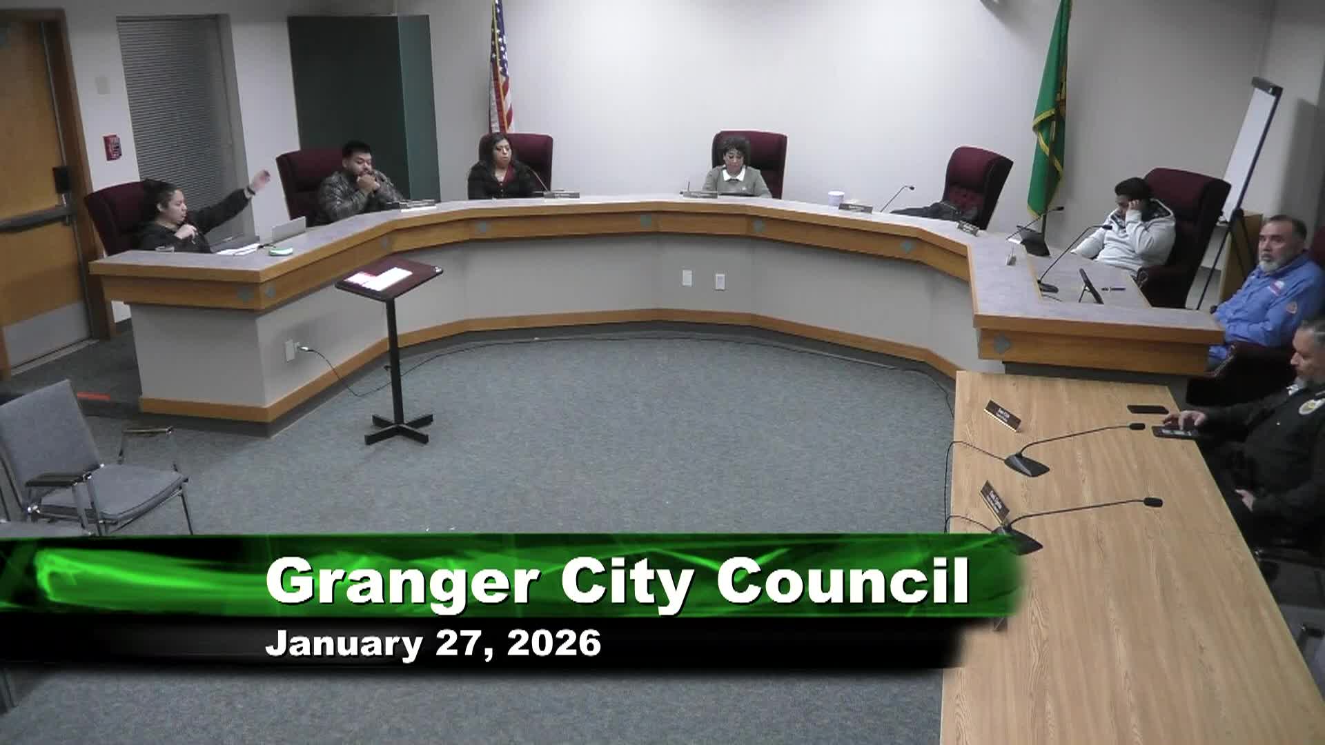 Granger City Council Meeting - January 27, 2026